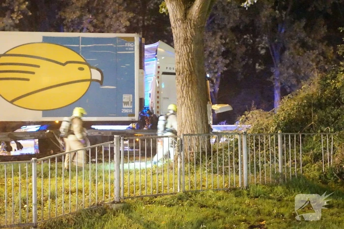 Zeer ernstig ongeval tussen twee vrachtwagens op snelweg