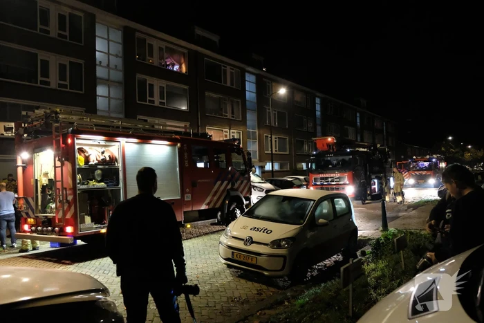 Flinke rookontwikkeling bij brand in flatwoning