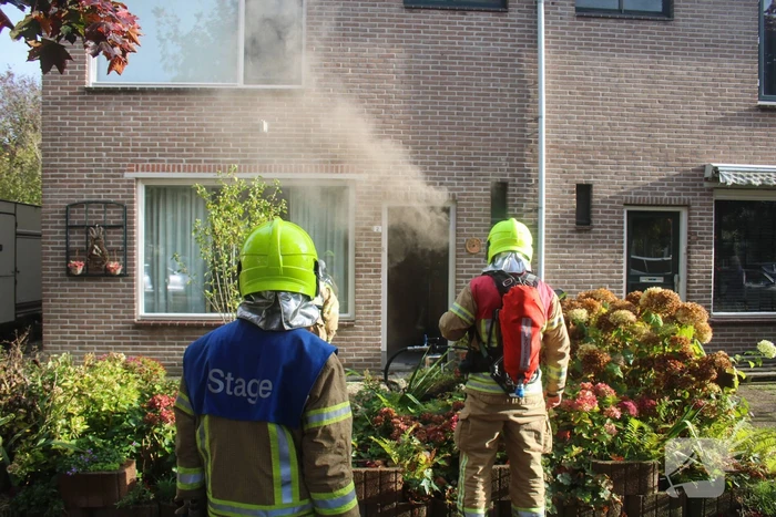 Veel rook bij brand in meterkast