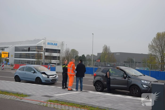 Schade na kop-staart aanrijding
