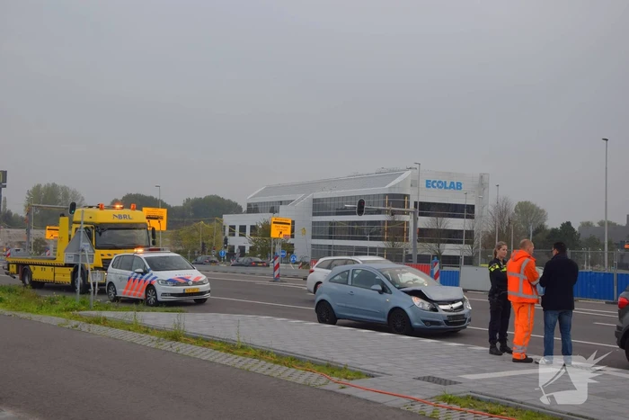 Schade na kop-staart aanrijding