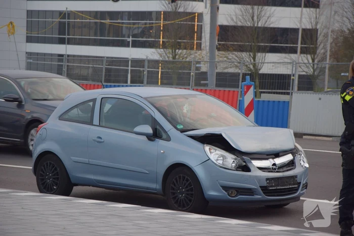 Schade na kop-staart aanrijding