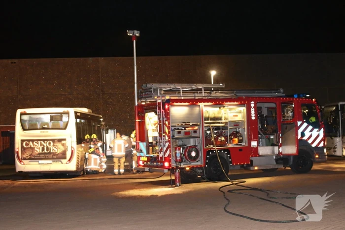 Vastgelopen rem veroorzaakt brand