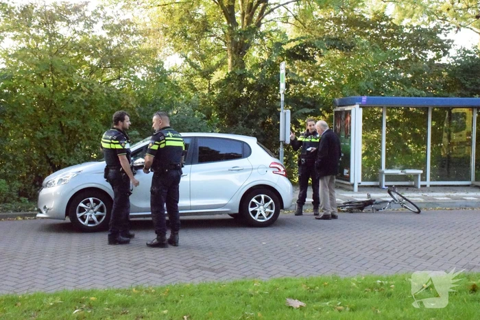 Fietser gewond na aanrijding met auto