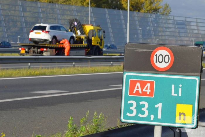 Flinke file na kop staart aanrijding