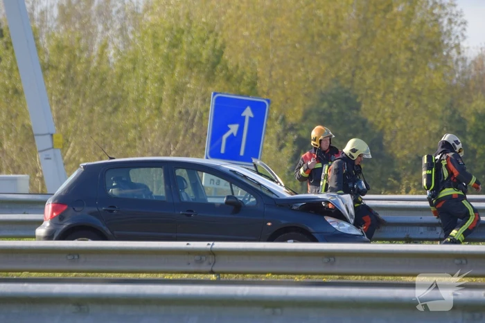 Flinke file na kop staart aanrijding