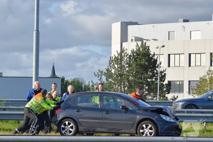 Flinke file na kop staart aanrijding