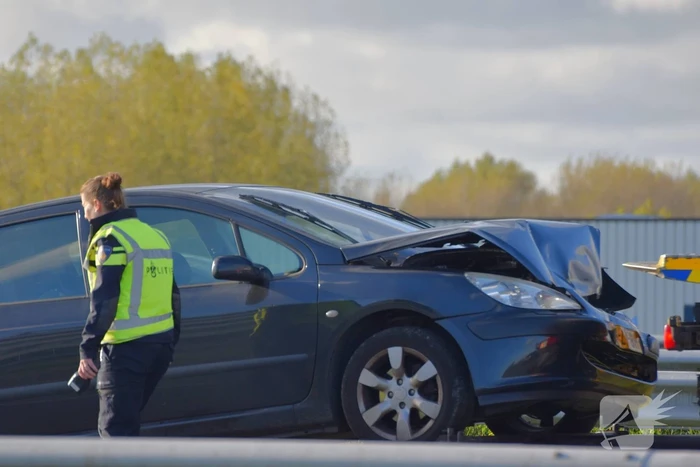 Flinke file na kop staart aanrijding