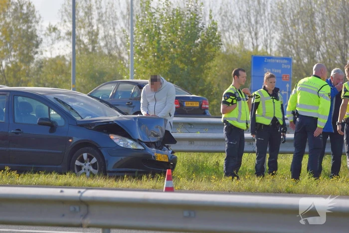 Flinke file na kop staart aanrijding