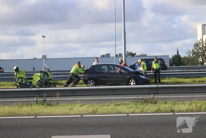 Flinke file na kop staart aanrijding