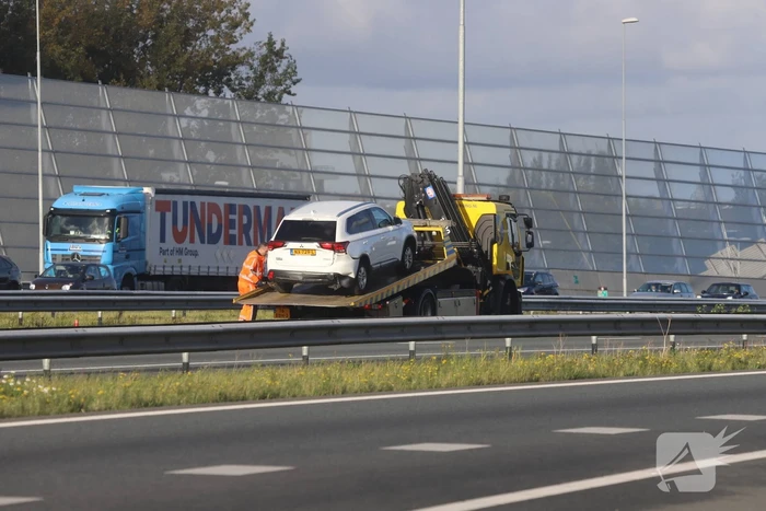 Flinke file na kop staart aanrijding