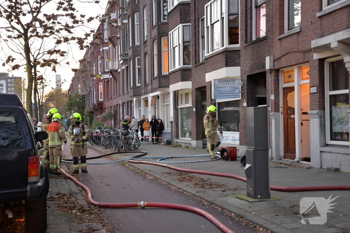 Veel rook bij grote brand in wasserette