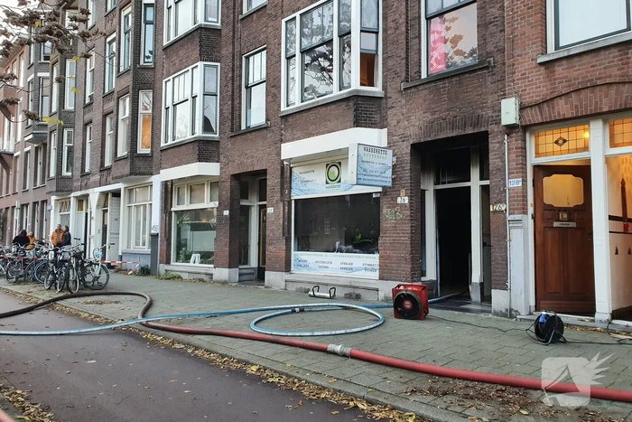 Veel rook bij grote brand in wasserette