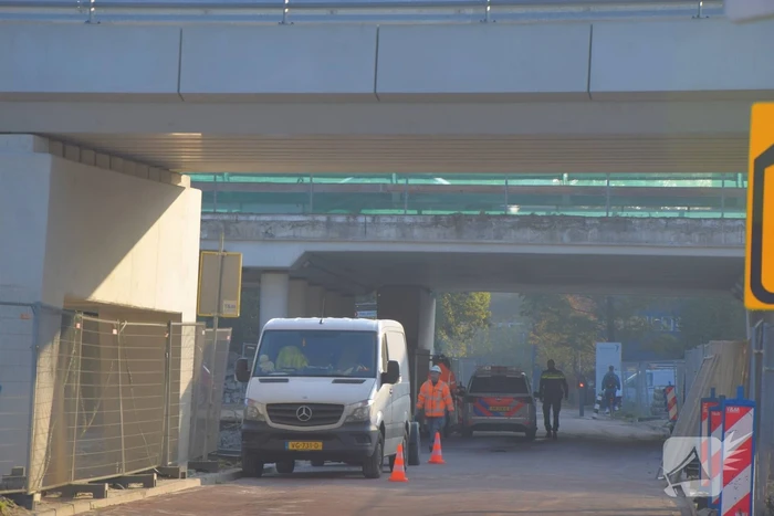 Bouwvakker gewond bij werkzaamheden onder Robert Boyle viaduct