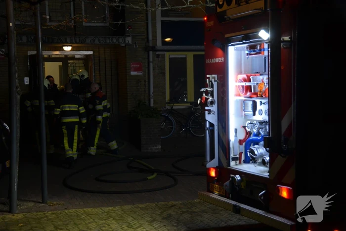 Brand in kelder sociaal pension