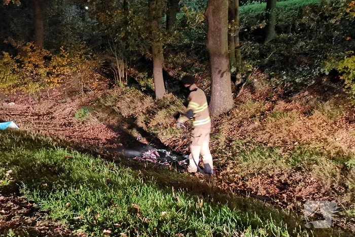 Brand in berm