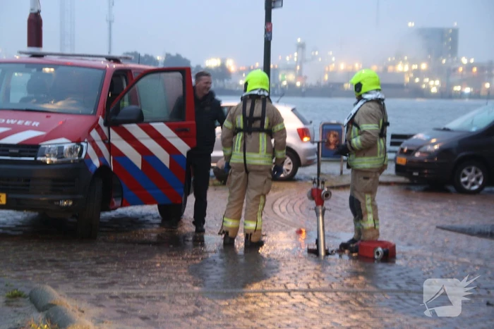 Isolatie machinekamer vliegt in brand