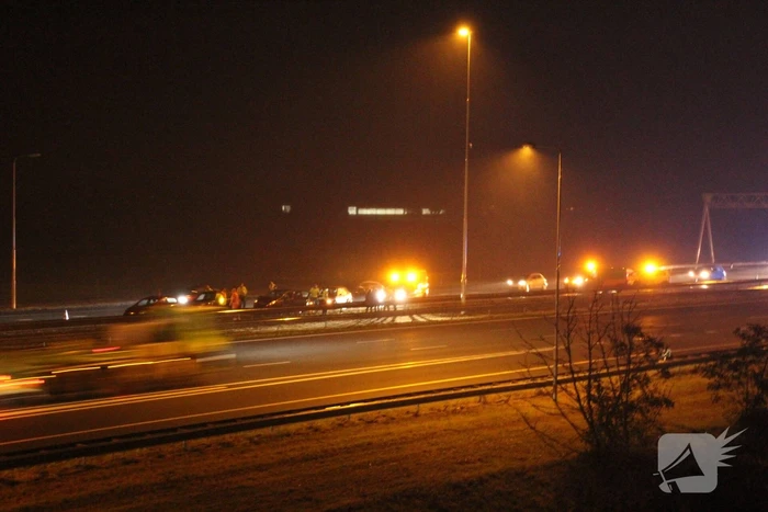 Vier autos beschadigd bij kop-staart aanrijding