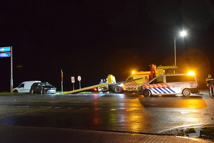 Veel schade bij frontale botsing