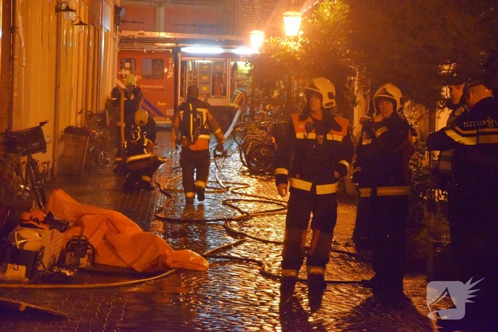 Schoorsteenbrand in monumentaalpand