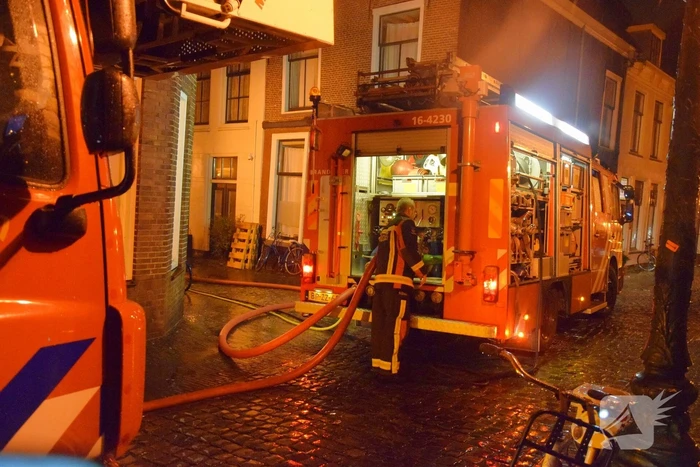 Schoorsteenbrand in monumentaalpand
