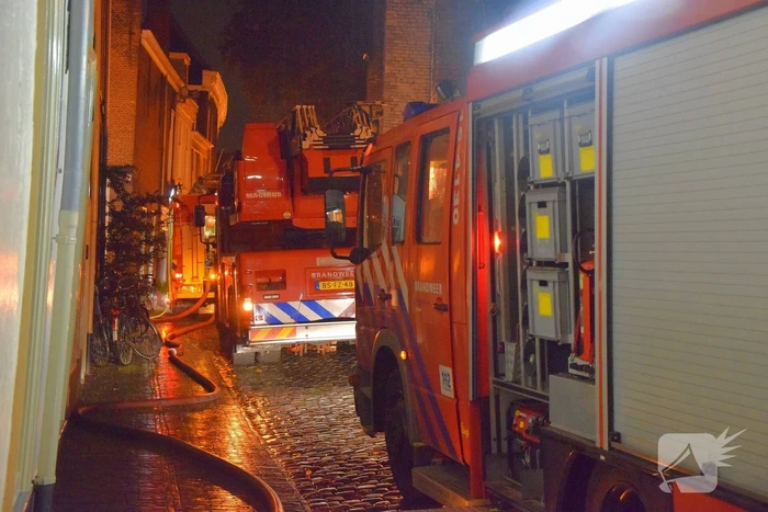 Schoorsteenbrand in monumentaalpand