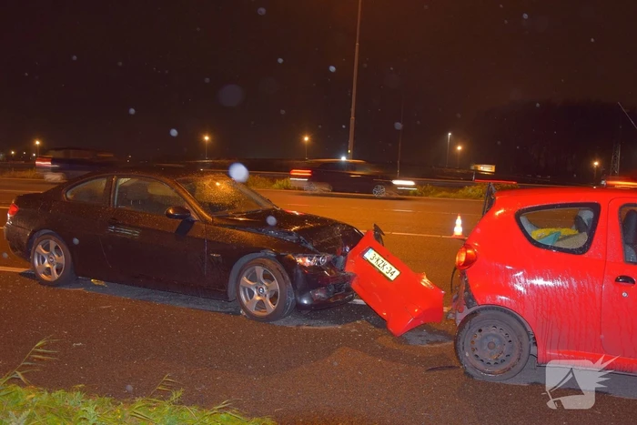 Flinke schade bij kop-staart aanrijding op snelweg