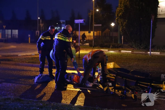 Overstekende fietser aangereden op rotonde
