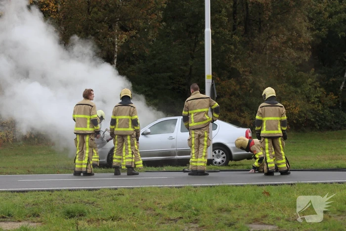 Forse rookontwikkeling bij autobrand langs snel