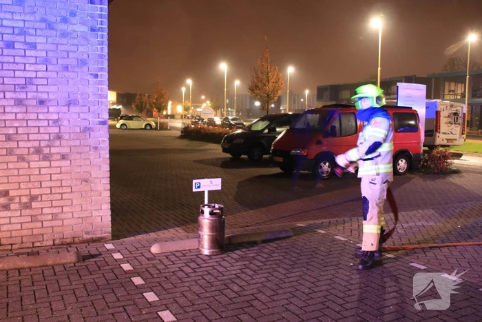 Brand in loods van stucadoorsbedrijf