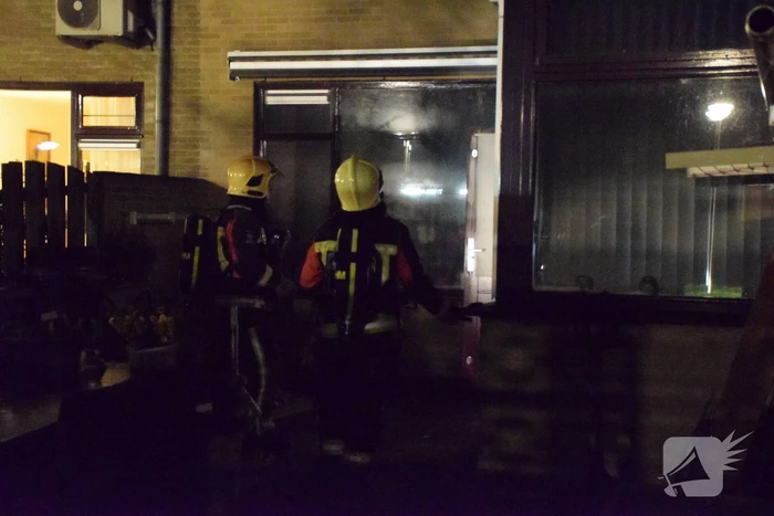 Flinke rookontwikkeling bij brand in woning