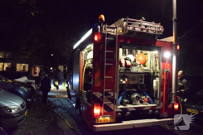 Flinke rookontwikkeling bij brand in woning
