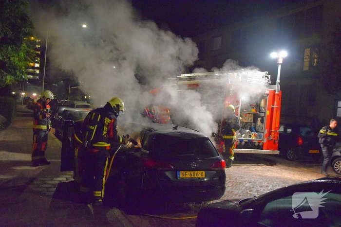 Wederom auto in de brand