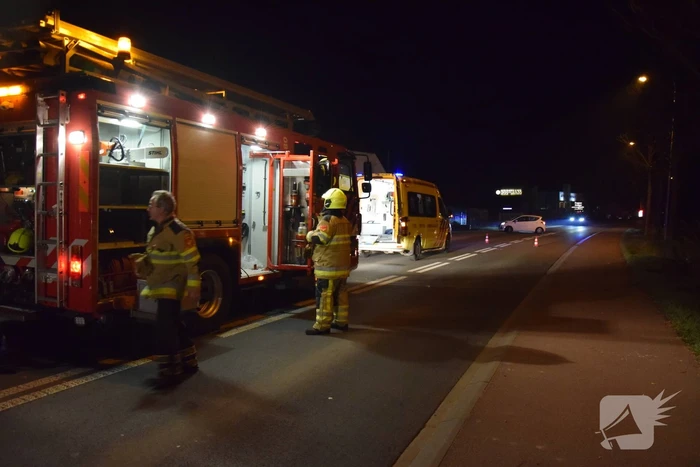 Personenauto belandt op de kop na ongeval