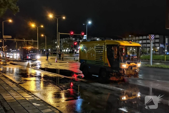 Grote overlast door gesprongen waterleiding