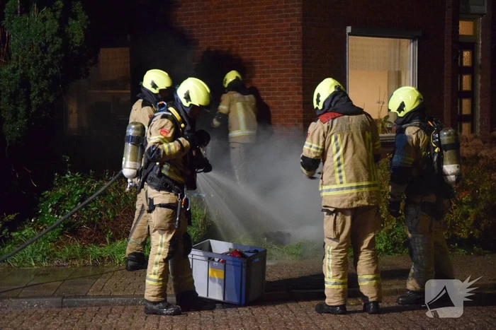 Brand in schoorsteen snel geblust