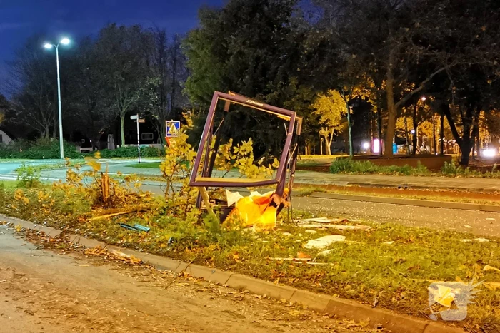 Bestuurder vlucht na aanrijding met lantaarnpaal