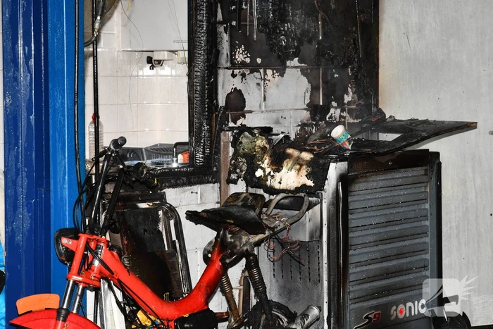 Brand in werkplaats snel onder controle