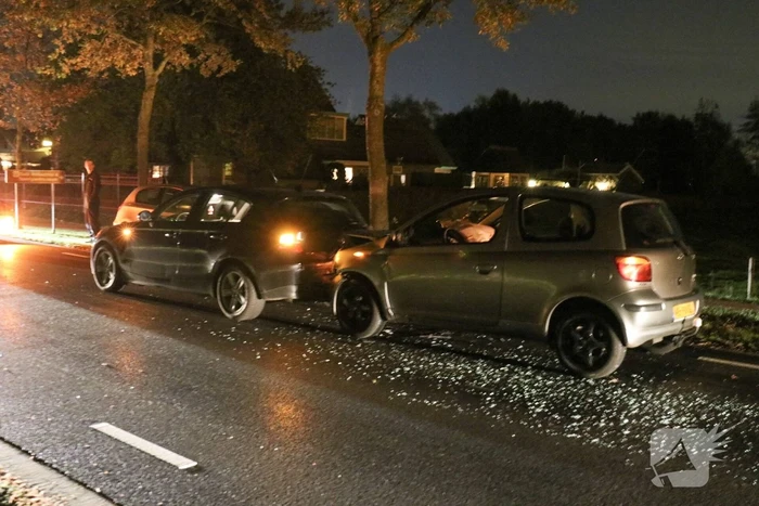 Flinke schade na kop-staart aanrijding