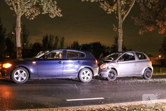 Flinke schade na kop-staart aanrijding