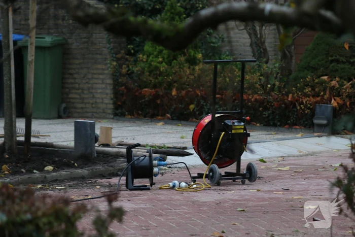 Gaslekkage bij werkzaamheden in voortuin