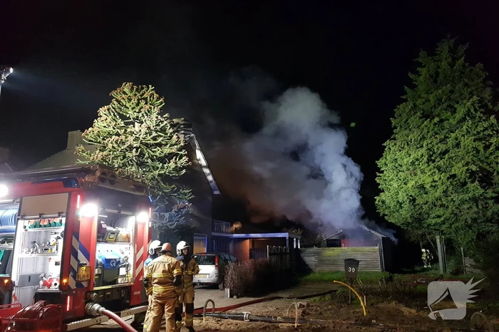 Schuur verwoest door brand