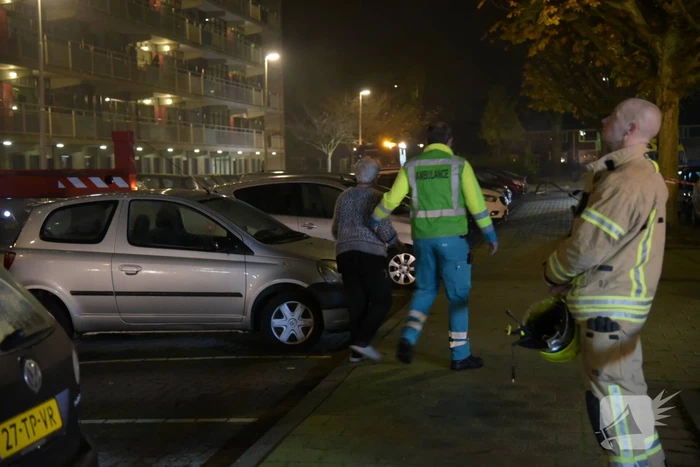 Grote uitslaande brand in flatwoning