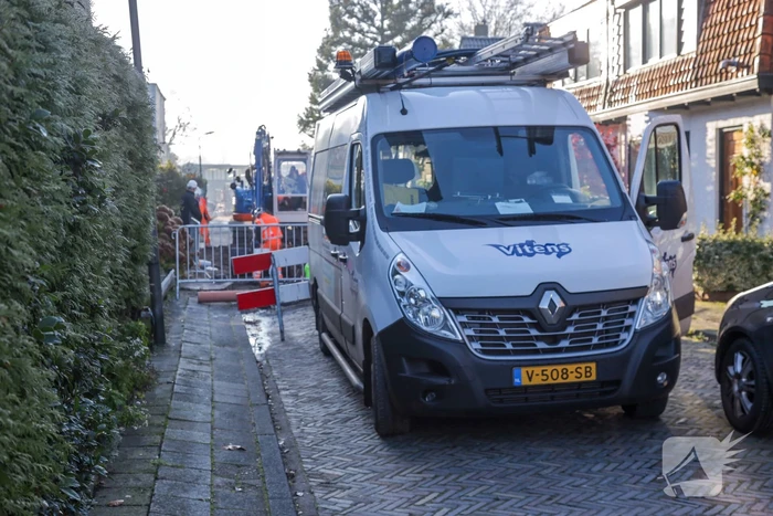 Waterleiding kaduuk na graafwerkzaamheden