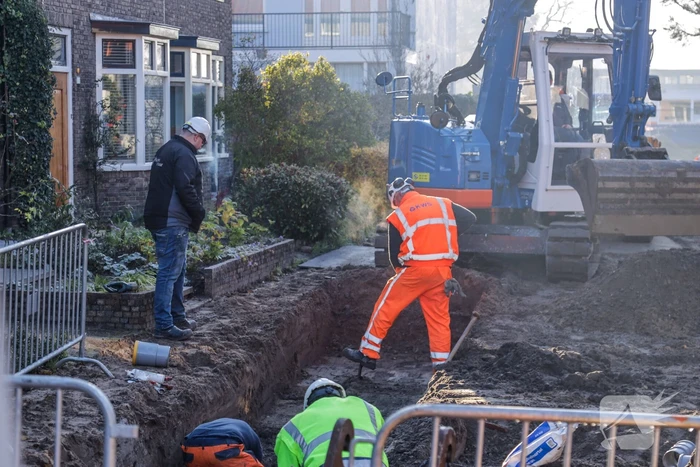 Waterleiding kaduuk na graafwerkzaamheden