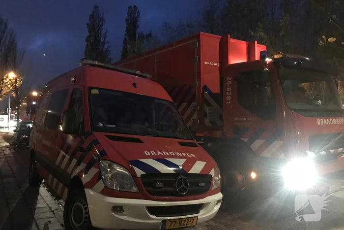Veel brandweer bij instortingsgevaar oefening