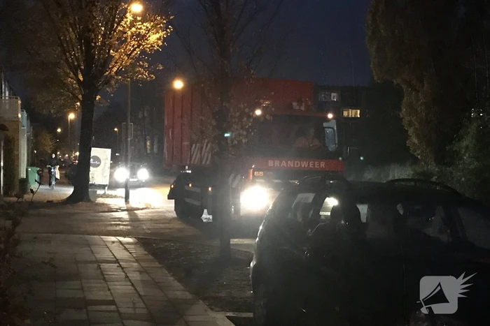 Veel brandweer bij instortingsgevaar oefening