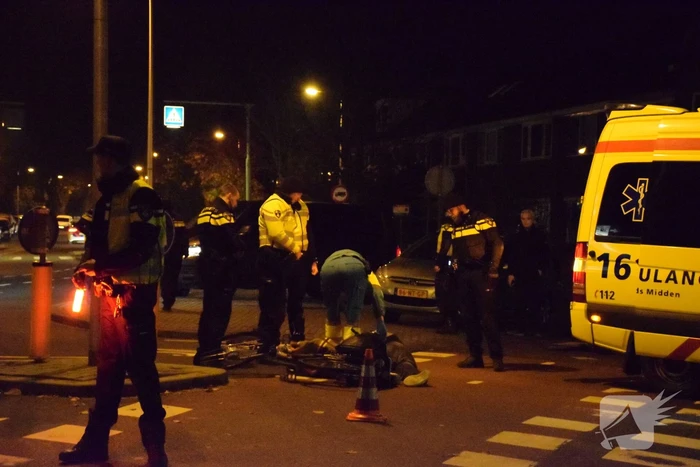 Fietser gewond na aanrijding met auto
