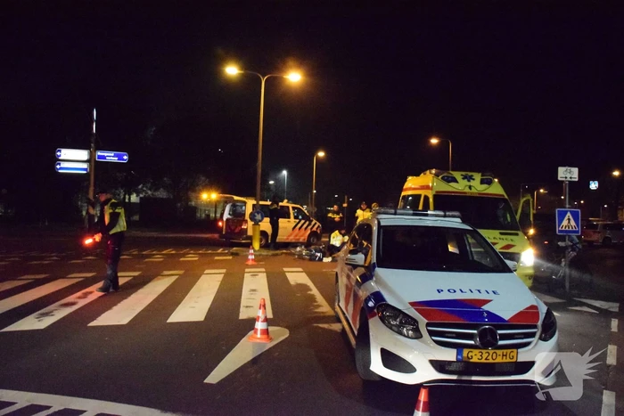 Fietser gewond na aanrijding met auto