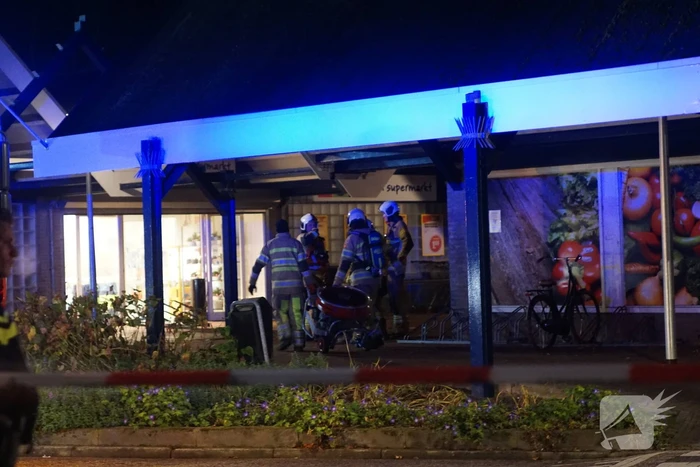 Brand in MCD supermarkt